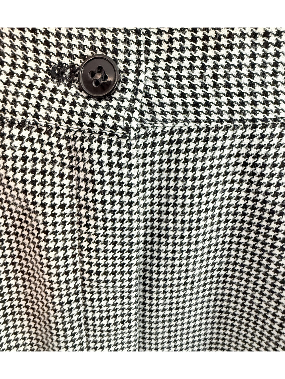 Vintage Michelle Houndstooth Pleated High Rise Pants Made USA Size 8 - Picture 5 of 6